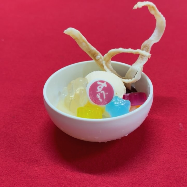 合格祈願のすべらんうどん｜すべらんクリームあんみつ