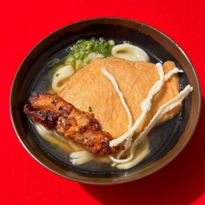 きつね唐揚げうどん