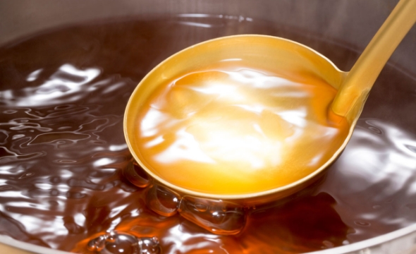 すべらんうどん、こだわりの出汁